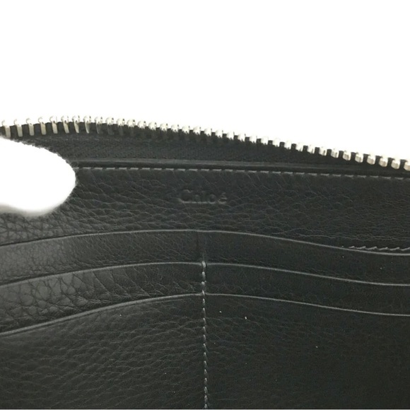 Authentic Chloe Paddington Black Leather Long Wallet - Picture 7 of 8
